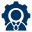 Efficiency and quality icon